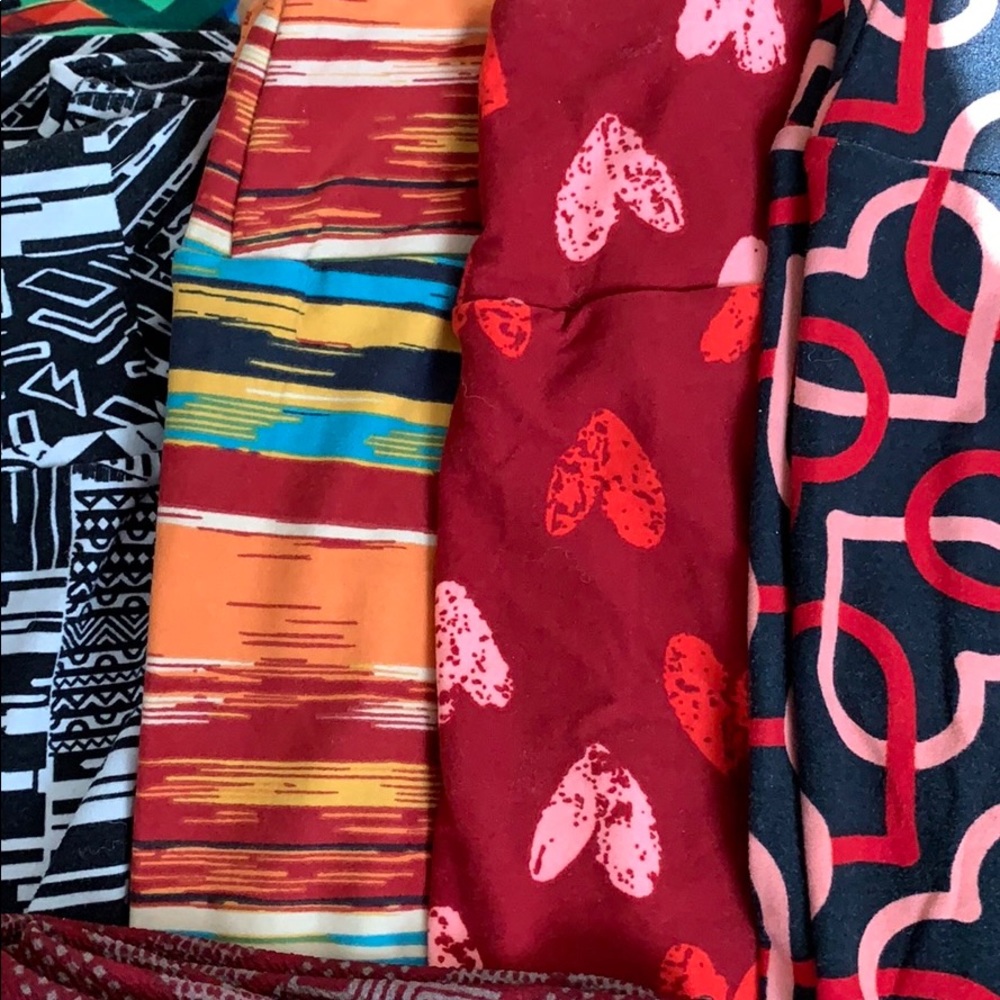 LulaRoe OS legging 8 pairs and 1 Small Cassie